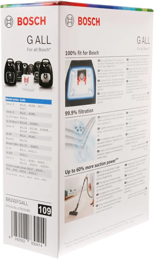 BOSCH BBZ41FGALL Elektrikli Süpürgeler için Toz Torbası ( G Tip) - 3
