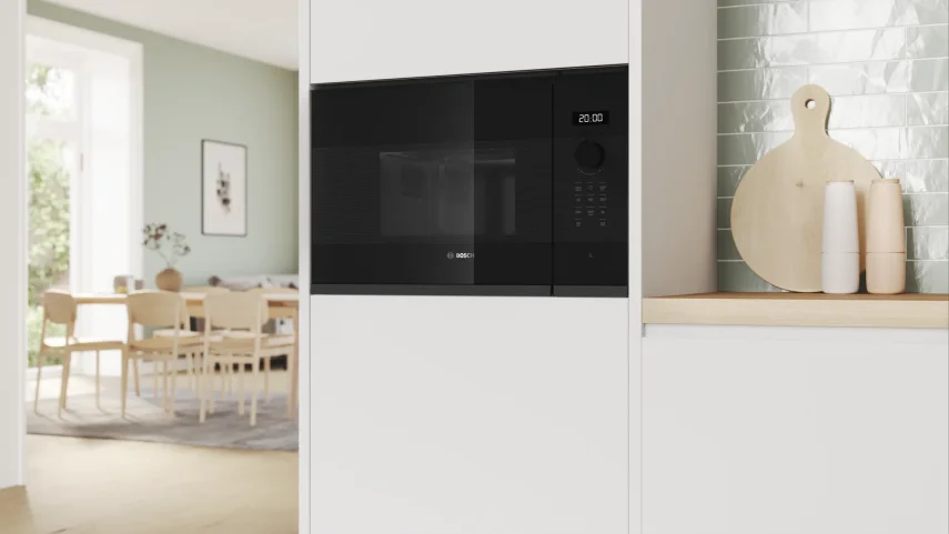 BOSCH BFL524MH2 Serie 4 Ankastre Mikrodalga Siyah Inox - 5