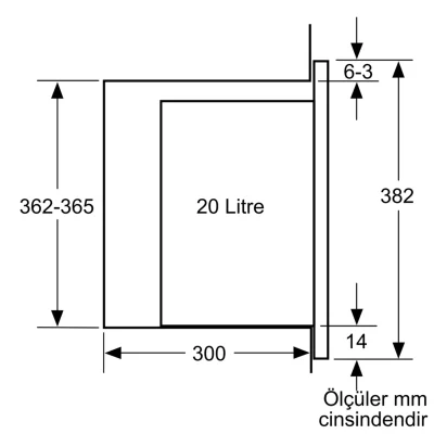 BOSCH BFL524MH2 Serie 4 Ankastre Mikrodalga Siyah Inox - 8