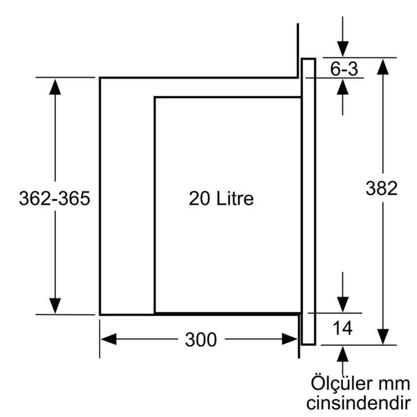 BOSCH BFL524MH2 Serie 4 Ankastre Mikrodalga Siyah Inox - 8