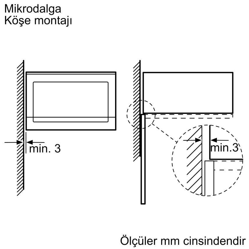 BOSCH BFL524MH2 Serie 4 Ankastre Mikrodalga Siyah Inox - 10