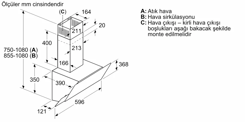 BOSCH DWK65AJ80R Serie 4 Duvar Tipi Davlumbaz 60 cm NeoKlasik, İnci Beyazı - 9