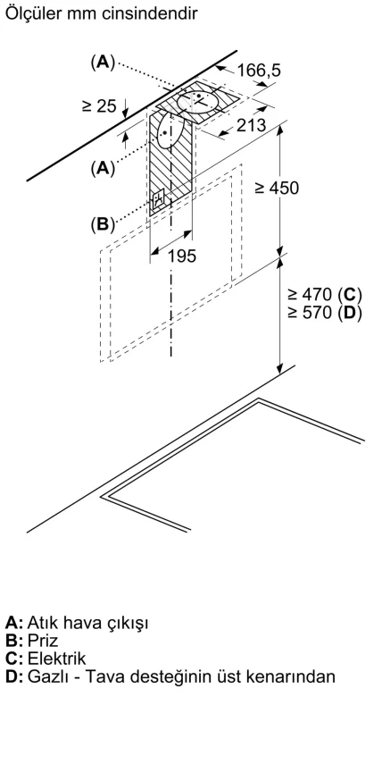 BOSCH DWK66PJ70T Serie 4 Duvar Tipi Davlumbaz 60 cm Gri - 9