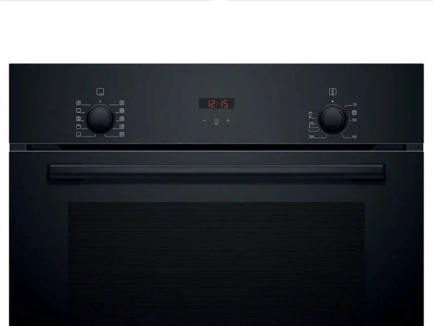 BOSCH HBF512BB1T Serie 2 Ankastre Fırın 60 x 60 cm Siyah - 2