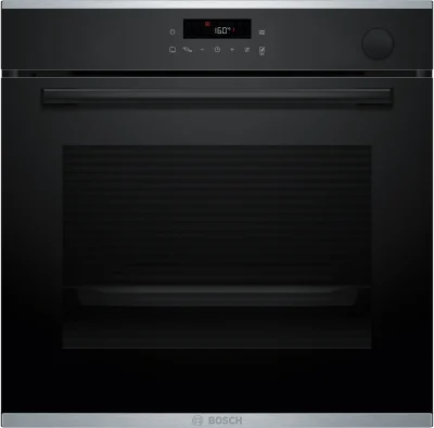 BOSCH HRG232EB3 Series 4 Buhar Destekli Ankastre Fırın 60 x 60 cm Siyah - 1
