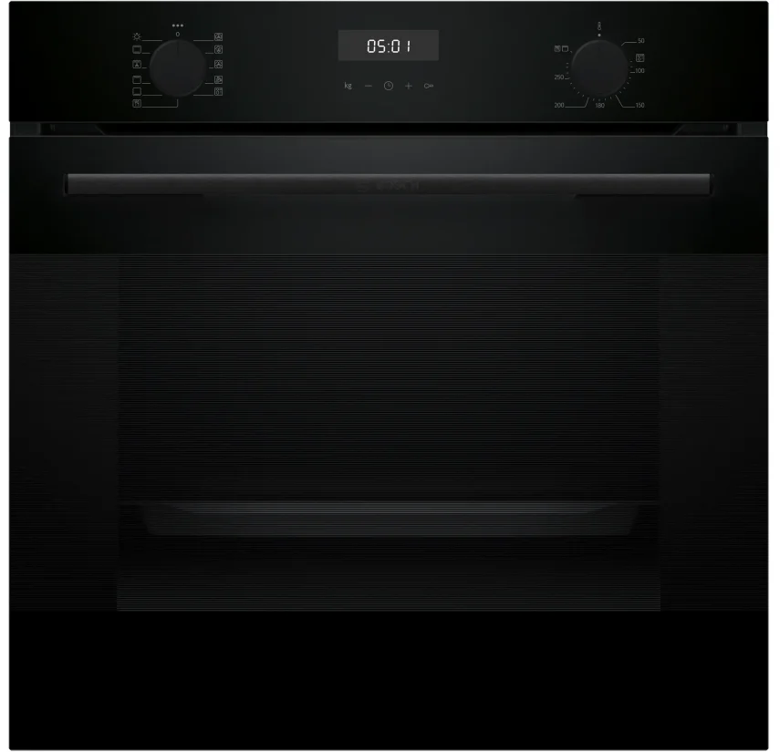 BOSCH HUA717BA0T Serie 4 Buhar Destekli Ankastre Fırın 60 x 60 cm Siyah - 1