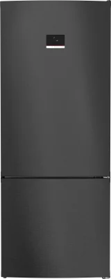 BOSCH KGN76CXE0N Serie 6 Alttan Donduruculu No-Frost Buzdolabı 186 x 75 cm Siyah Inox - 1