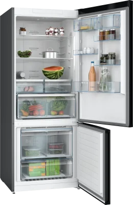 BOSCH KGN76CXE0N Serie 6 Alttan Donduruculu No-Frost Buzdolabı 186 x 75 cm Siyah Inox - 2