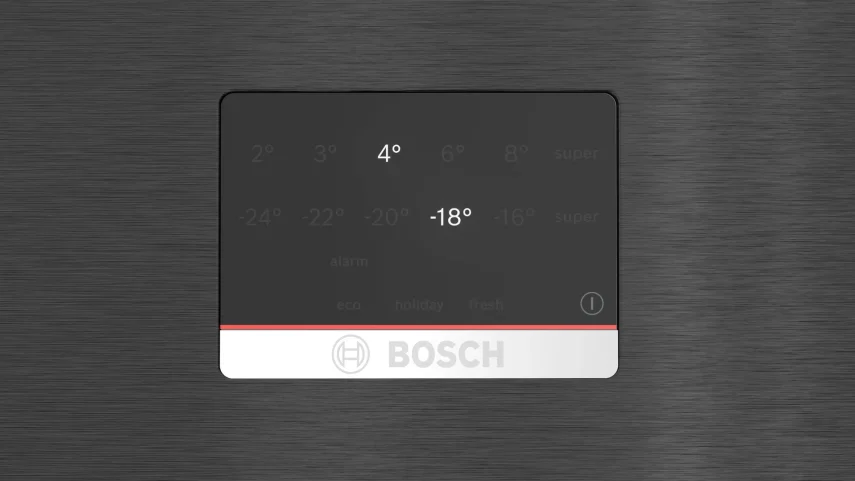 BOSCH KGN76CXE0N Serie 6 Alttan Donduruculu No-Frost Buzdolabı 186 x 75 cm Siyah Inox - 3