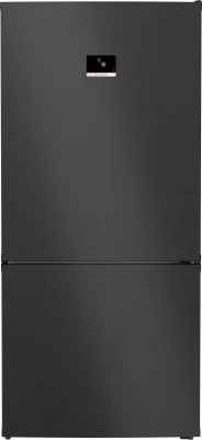 BOSCH KGP86AXB0N Serie 8 Alttan Donduruculu No-Frost Buzdolabı 186 x 86 cm Siyah Inox - 1