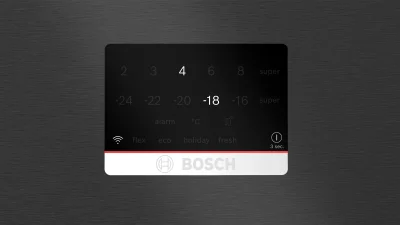 BOSCH KGP86AXB0N Serie 8 Alttan Donduruculu No-Frost Buzdolabı 186 x 86 cm Siyah Inox - 2