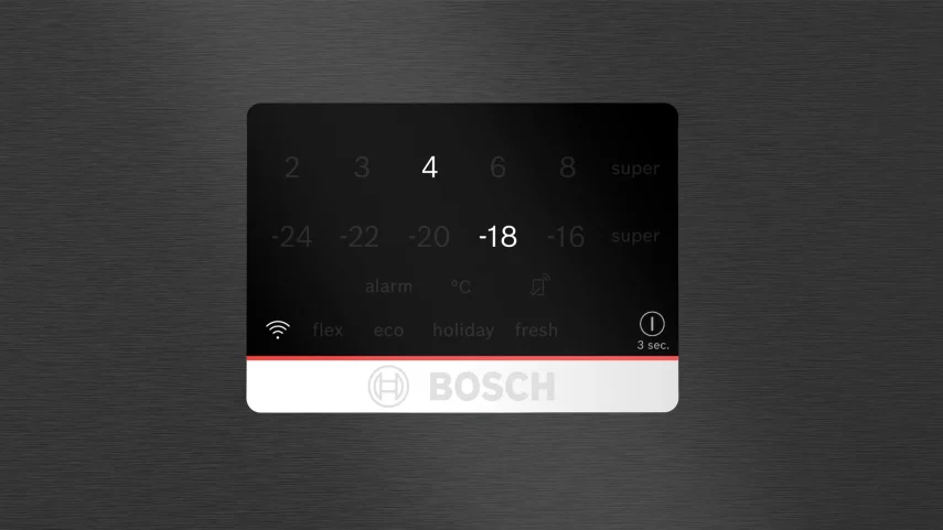 BOSCH KGP86AXB0N Serie 8 Alttan Donduruculu No-Frost Buzdolabı 186 x 86 cm Siyah Inox - 2