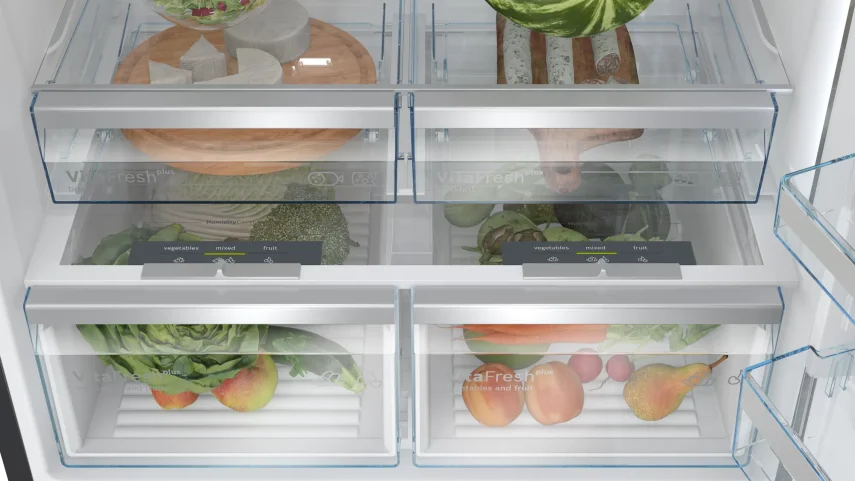 BOSCH KGP86AXB0N Serie 8 Alttan Donduruculu No-Frost Buzdolabı 186 x 86 cm Siyah Inox - 4