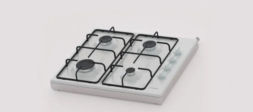 BOSCH PBP0C2K80O Serie 2 Set Üstü Gazlı Ocak 60 cm Beyaz - 1