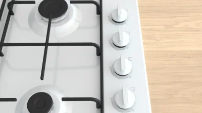 BOSCH PBP6C2K80O Serie 2 Gazlı Ocak 60 cm Emaye, Beyaz - 2