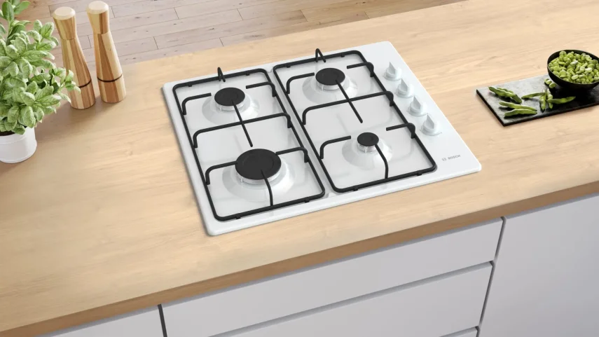 BOSCH PBP6C2K80O Serie 2 Gazlı Ocak 60 cm Emaye, Beyaz - 4