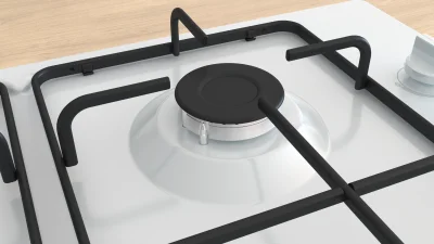 BOSCH PBP6C2K80O Serie 2 Gazlı Ocak 60 cm Emaye, Beyaz - 5