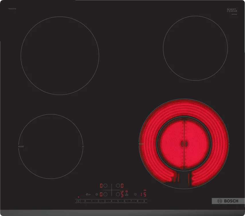 BOSCH PKF631FP2E Serie 6 Elektrikli Ocak 60 cm Çerçevesiz Yüzey - 1