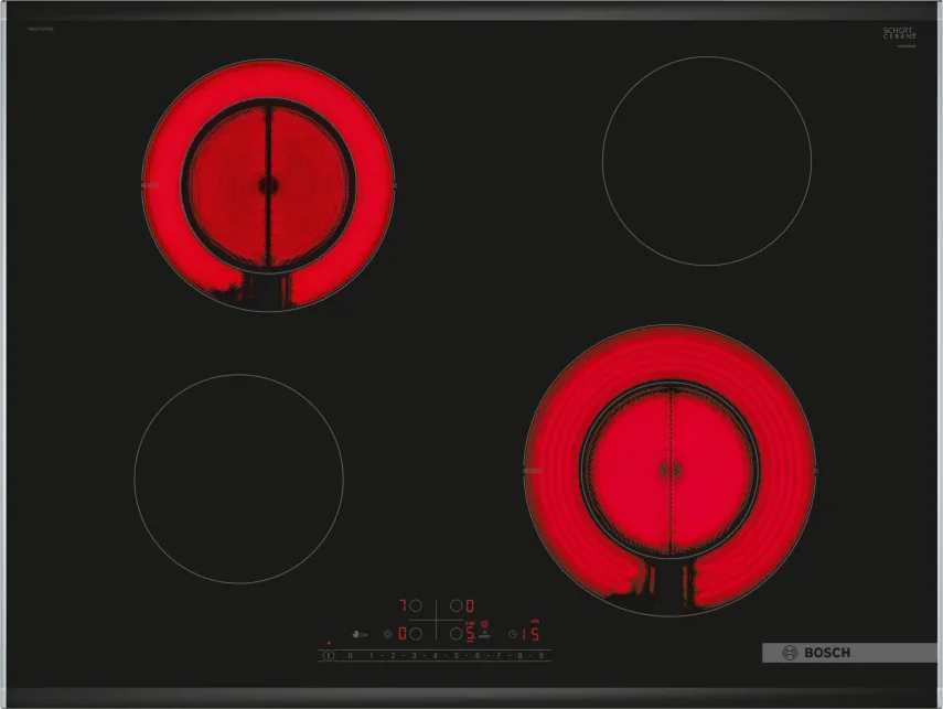 BOSCH PKG775FP2E Serie 6 Elektrikli Ocak 70 cm Siyah Çerçeveli - 1