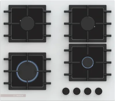 BOSCH PNN6B2P40O Serie 4 Gazlı Ankastre Ocak 60 cm Beyaz - 1