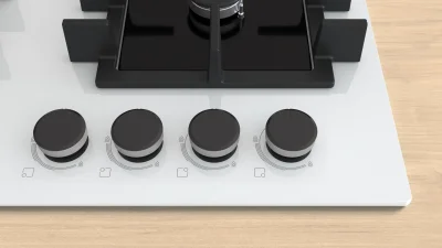 BOSCH PNN6B2P40O Serie 4 Gazlı Ankastre Ocak 60 cm Beyaz - 2