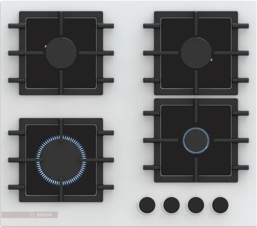 BOSCH PNN6B2P40O Serie 4 Gazlı Ankastre Ocak 60 cm Beyaz - 1