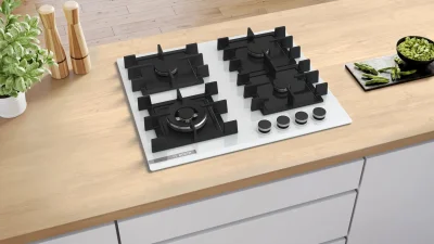 BOSCH PNN6B2P40O Serie 4 Gazlı Ankastre Ocak 60 cm Beyaz - 4