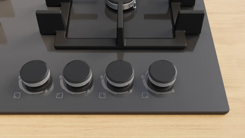 BOSCH PNN6B9P40O Serie 4 Gazlı Ankastre Ocak 60 cm Antrasit Gri - 2