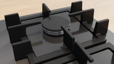 BOSCH PNN6B9P40O Serie 4 Gazlı Ankastre Ocak 60 cm Antrasit Gri - 5