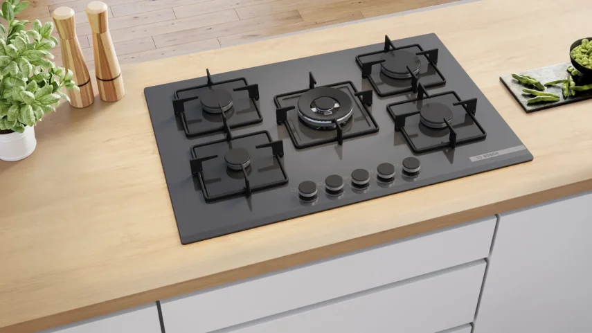 BOSCH PNQ7B9P30O Serie 4 Gazlı Ankastre Ocak 75 cm Antrasit Gri - 4