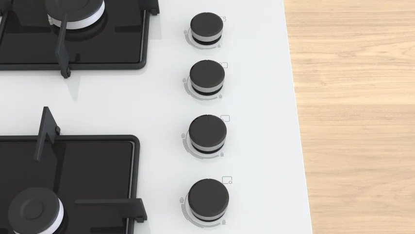 BOSCH POH7C2P30O Serie 4 Gazlı Ankastre Ocak 67 cm Beyaz - 2