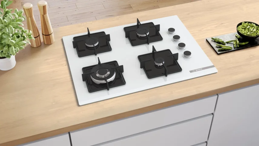 BOSCH POH7C2P30O Serie 4 Gazlı Ankastre Ocak 67 cm Beyaz - 4