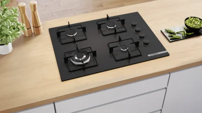 BOSCH POH7C6P30O Serie 4 Gazlı Ankastre Ocak 67 cm Siyah - 4