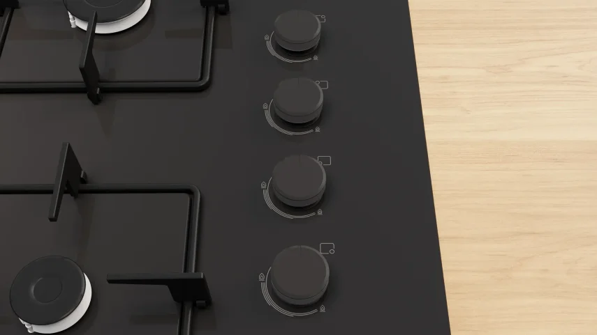 BOSCH POH7C6P30O Serie 4 Gazlı Ankastre Ocak 67 cm Siyah - 2