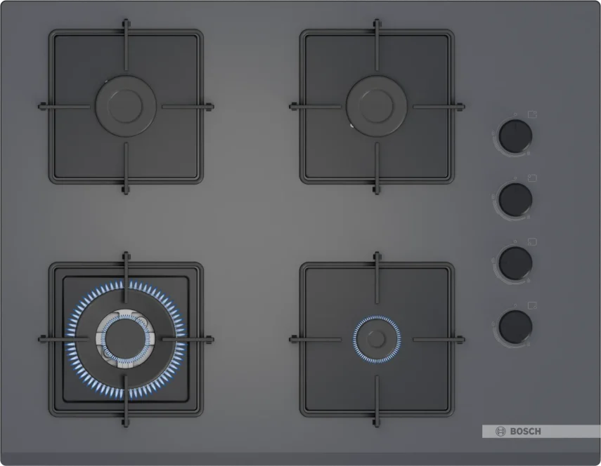 BOSCH POH7C9P30O Serie 4 Gazlı Ankastre Ocak 67 cm Antrasit Gri - 1