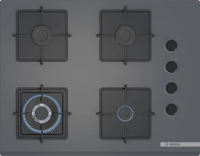 BOSCH POH7C9P30O Serie 4 Gazlı Ankastre Ocak 67 cm Antrasit Gri - 1