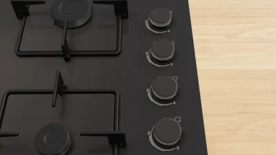 BOSCH POP0C6P30O Serie 4 Set Üstü Gazlı Ocak 60 cm Siyah - 2