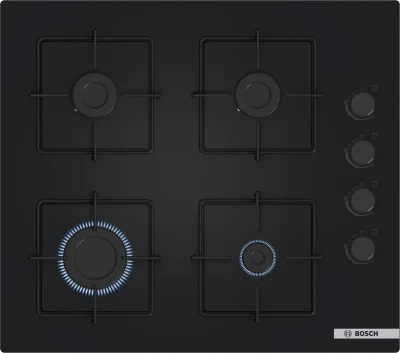 BOSCH POP6C6P30O Serie 4 Gazlı Ankastre Ocak 60 cm Siyah - 1