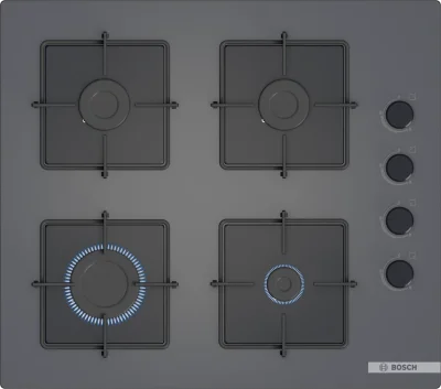 BOSCH POP6C9P30O Serie 4 Gazlı Ankastre Ocak 60 cm Antrasit Gri - 1