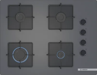 BOSCH POP7C9P30O Serie 4 Gazlı Ankastre Ocak 67 cm Antrasit Gri - 1