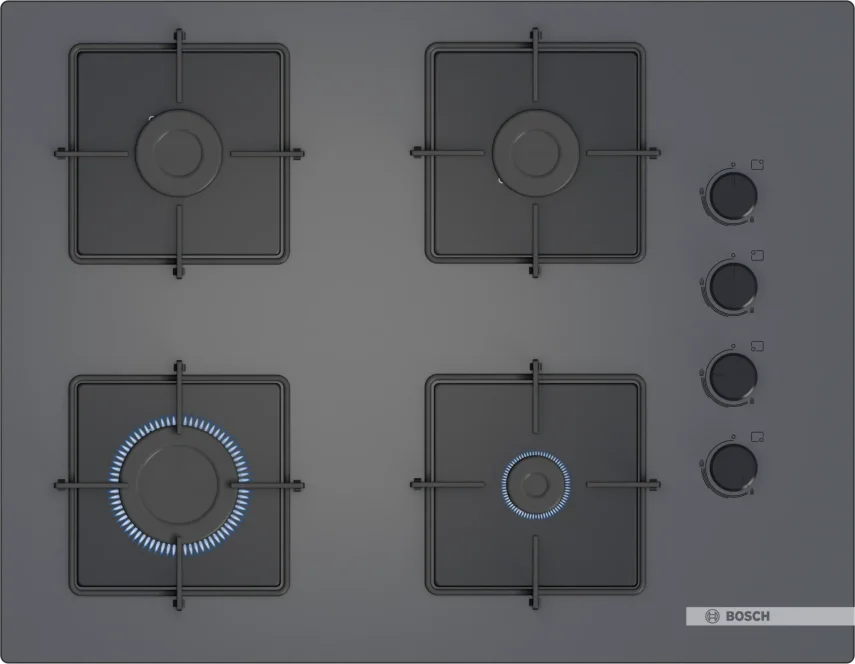 BOSCH POP7C9P30O Serie 4 Gazlı Ankastre Ocak 67 cm Antrasit Gri - 1