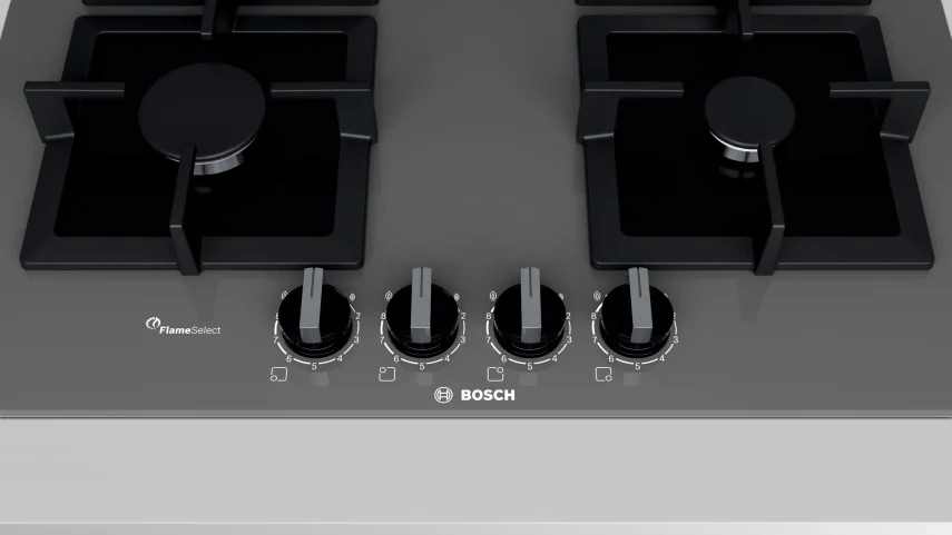 BOSCH PPP6A9B20 Serie 6 Gazlı Ankastre Ocak 60 cm Antrasit Gri - 2