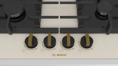 BOSCH PPP6B1B90R Serie 6 Gazlı Ankastre Ocak 60 cm NeoKlasik, İnci Beyazı - 2