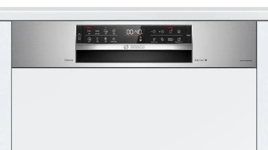 BOSCH SMI6EKS81T Serie 6 Yarı Ankastre Bulaşık Makinesi Inox - 3