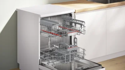 BOSCH SMP6EKW60T Serie 6 Solo Bulaşık Makinesi Beyaz - 5