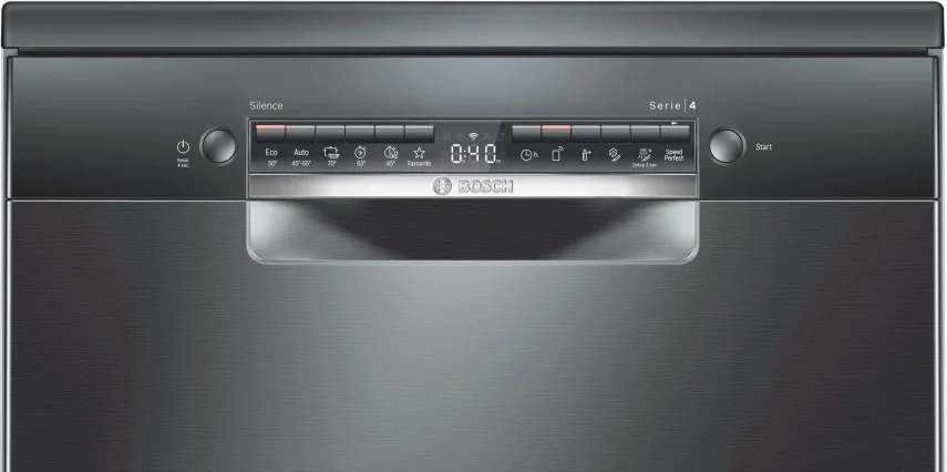 BOSCH SMS4IKC62T Serie 4 Solo Bulaşık Makinesi Siyah Inox - 3