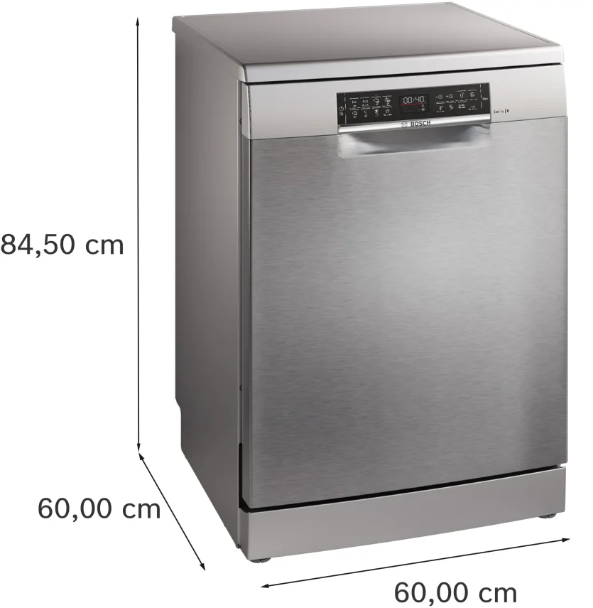 BOSCH SMS6ECI83T Serie 6 Solo Bulaşık Makinesi Inox - 5