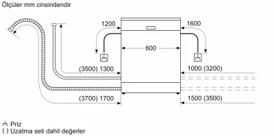 BOSCH SMV4IMX62T Serie 6 Tam Ankastre Bulaşık Makinesi - 12
