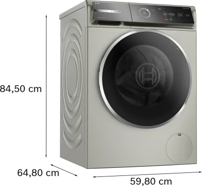 BOSCH WGB254ASTR Serie 8 Çamaşır Makinesi 10 kg Gümüş - 5