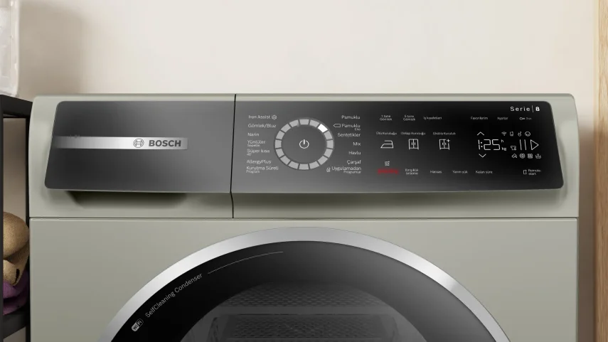 BOSCH WQB245AXTR Serie 8 Isı Pompalı Kurutma Makinesi 9 kg Gümüş - 2